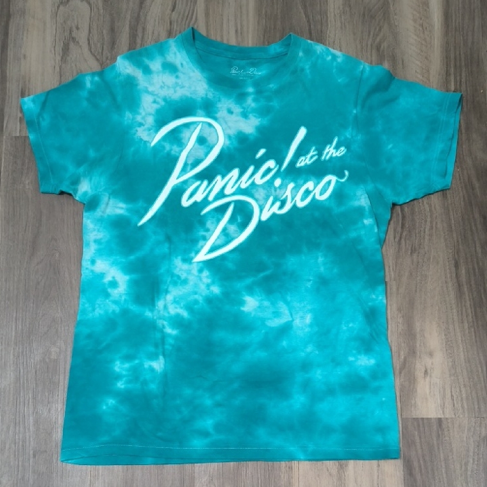 Panic! at the Disco Teal Tie-Dye Band Tee